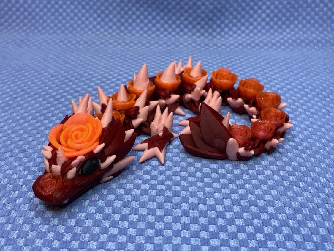 Glitter Rose Dragon
